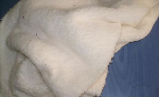 %100 Polyesterli Velsoft Krem Kırpıntı